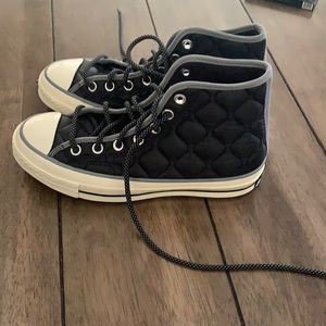 Converse Chuck 70 Hi quilted sneakers in blac